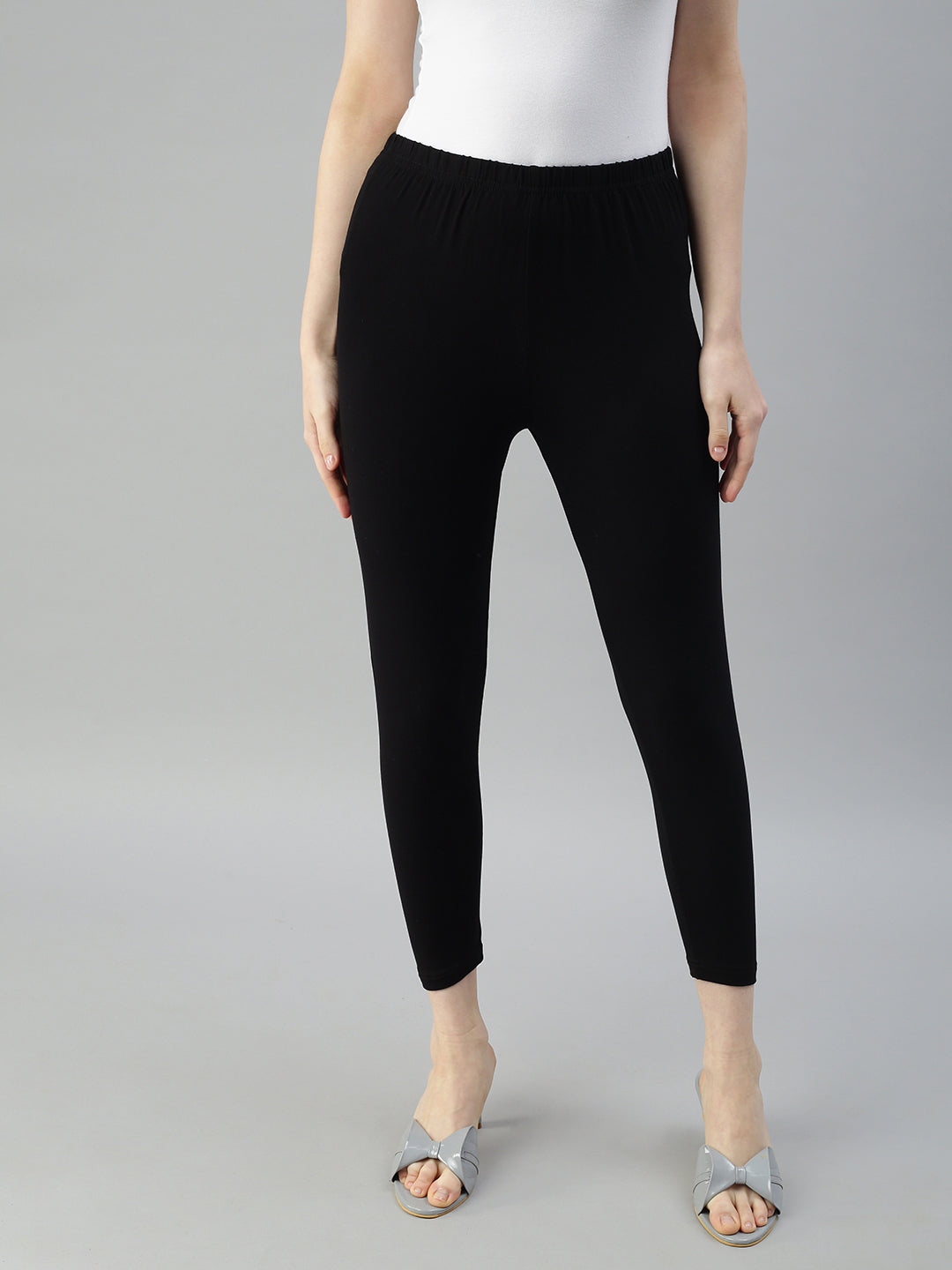 Buy CUVU Ankle Leggings for Women's - Size (XL) Colour (Anthra Melang) at  Amazon.in